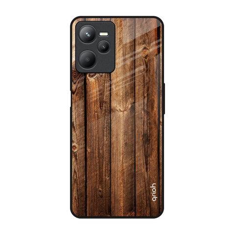 Timber Printed Realme C35 Glass Back Cover Online
