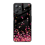 Heart Rain Fall Realme C35 Glass Back Cover Online