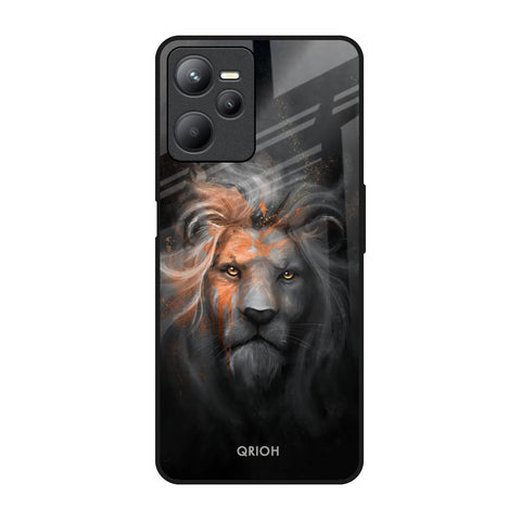 Devil Lion Realme C35 Glass Back Cover Online