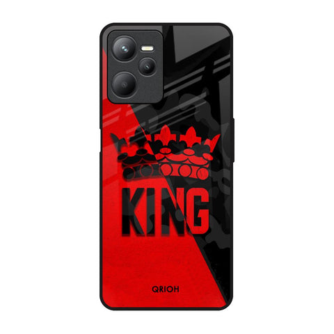 I Am A King Realme C35 Glass Back Cover Online