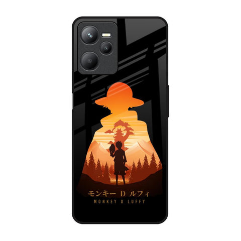 Luffy One Piece Realme C35 Glass Back Cover Online
