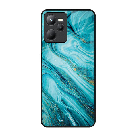 Ocean Marble Realme C35 Glass Back Cover Online