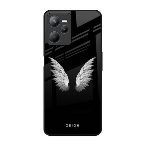 White Angel Wings Realme C35 Glass Back Cover Online
