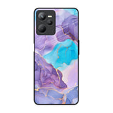 Alcohol ink Marble Realme C35 Glass Back Cover Online