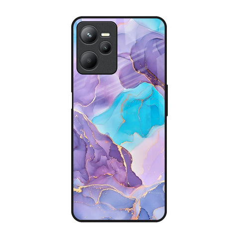 Alcohol ink Marble Realme C35 Glass Back Cover Online