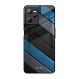 Multicolor Wooden Effect Realme C35 Glass Back Cover Online