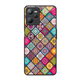 Multicolor Mandala Realme C35 Glass Back Cover Online