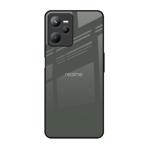 Charcoal Realme C35 Glass Back Cover Online