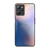 Blue Mauve Gradient Realme C35 Glass Back Cover Online