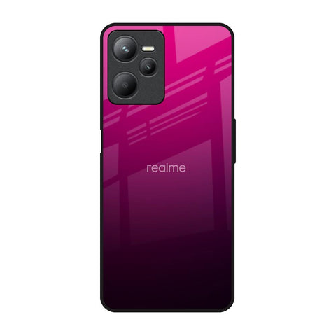 Purple Ombre Pattern Realme C35 Glass Back Cover Online