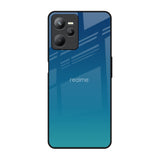 Celestial Blue Realme C35 Glass Back Cover Online