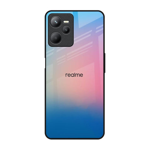 Blue & Pink Ombre Realme C35 Glass Back Cover Online