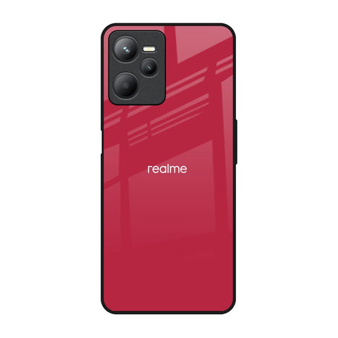 Solo Maroon Realme C35 Glass Back Cover Online