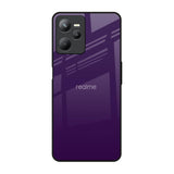 Dark Purple Realme C35 Glass Back Cover Online
