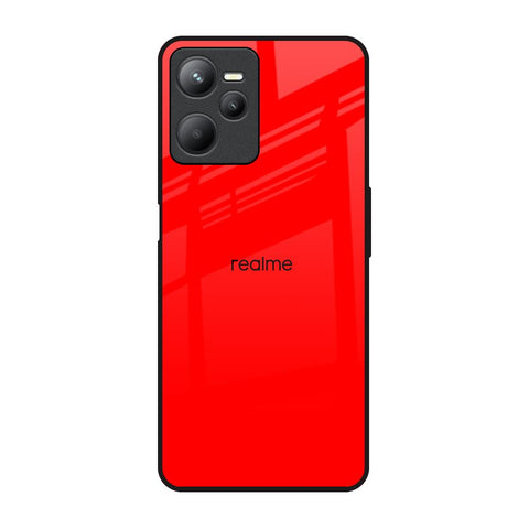 Blood Red Realme C35 Glass Back Cover Online