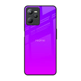 Purple Pink Realme C35 Glass Back Cover Online