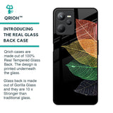 Colorful Leaves Glass Case for Realme C35