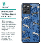 Blue Cheetah Glass Case for Realme C35