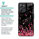 Heart Rain Fall Glass Case For Realme C35