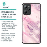 Diamond Pink Gradient Glass Case For Realme C35