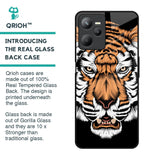 Angry Tiger Glass Case For Realme C35