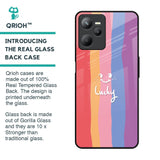 Lucky Abstract Glass Case for Realme C35