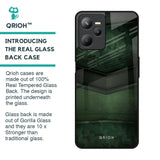 Green Leather Glass Case for Realme C35