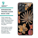 Lines Pattern Flowers Glass Case for Realme C35