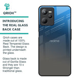 Blue Grey Ombre Glass Case for Realme C35