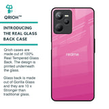 Pink Ribbon Caddy Glass Case for Realme C35