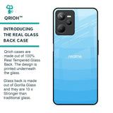 Wavy Blue Pattern Glass Case for Realme C35