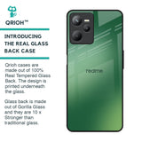 Green Grunge Texture Glass Case for Realme C35