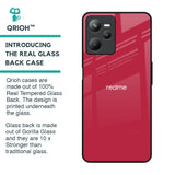 Solo Maroon Glass case for Realme C35