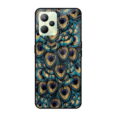 Peacock Feathers Realme C35 Glass Cases & Covers Online
