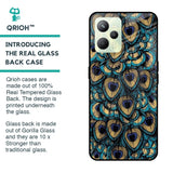 Peacock Feathers Glass case for Realme C35