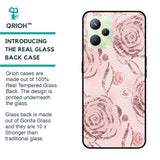 Shimmer Roses Glass case for Realme C35