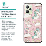 Balloon Unicorn Glass case for Realme C35