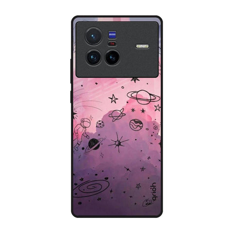 Space Doodles Vivo X80 5G Glass Back Cover Online