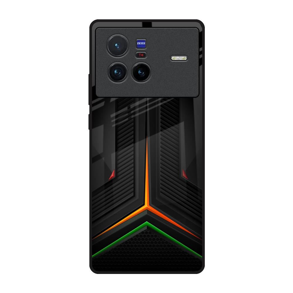 Modern Ultra Chevron Vivo X80 5G Glass Back Cover Online