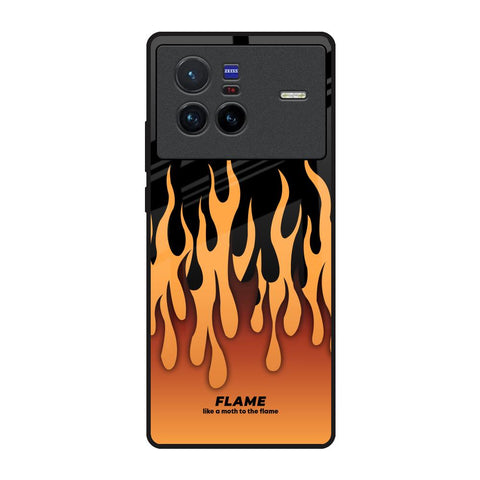 Fire Flame Vivo X80 5G Glass Back Cover Online