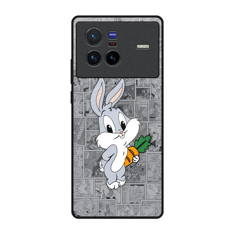 Cute Baby Bunny Vivo X80 5G Glass Back Cover Online