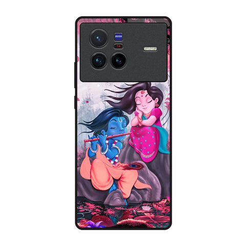 Radha Krishna Art Vivo X80 5G Glass Back Cover Online