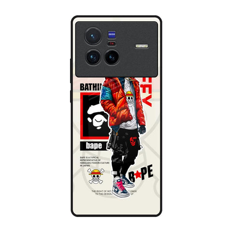 Bape Luffy Vivo X80 5G Glass Back Cover Online