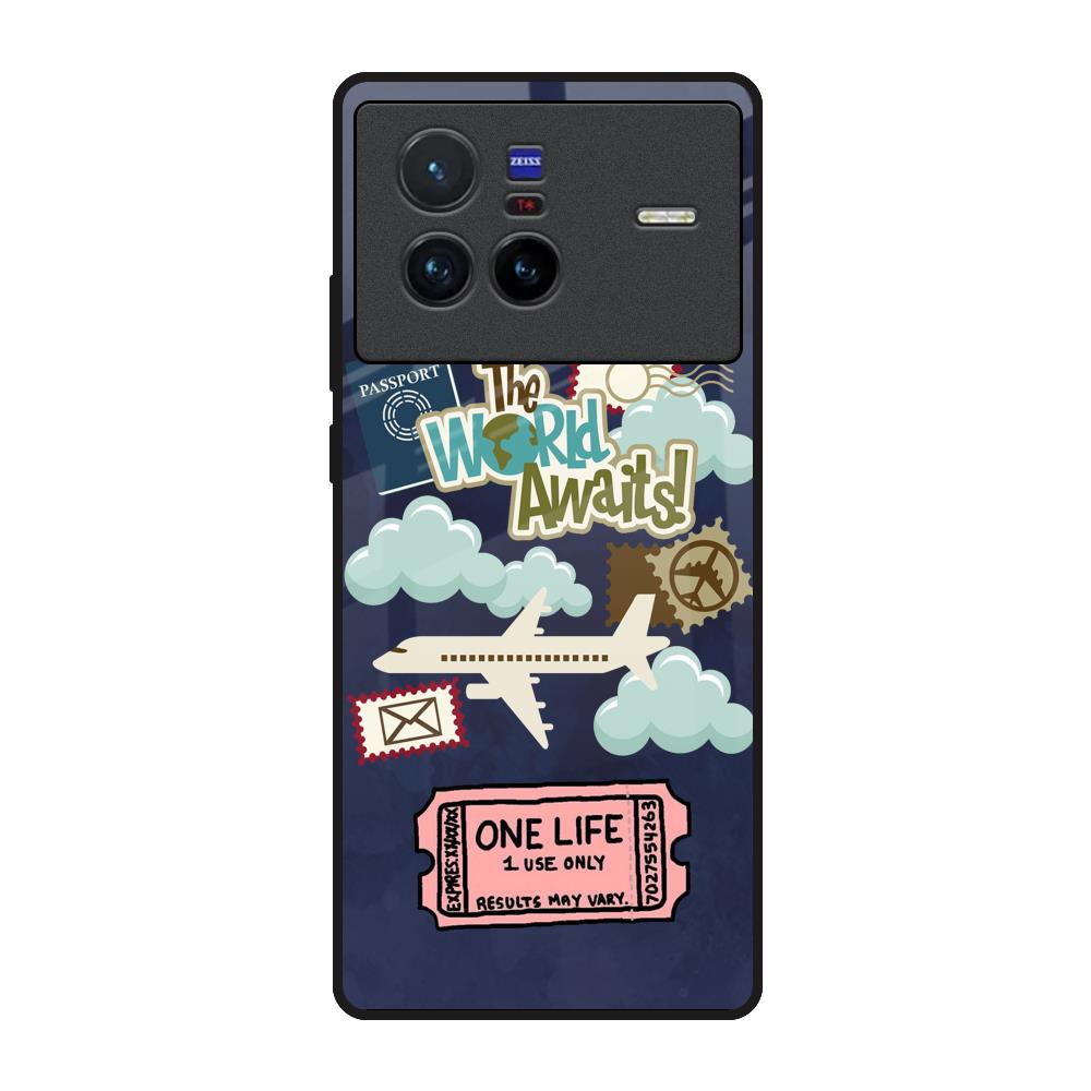 Tour The World Vivo X80 5G Glass Back Cover Online