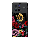 Floral Decorative Vivo X80 5G Glass Back Cover Online