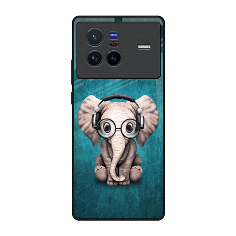 Adorable Baby Elephant Vivo X80 5G Glass Back Cover Online