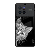 Kitten Mandala Vivo X80 5G Glass Back Cover Online