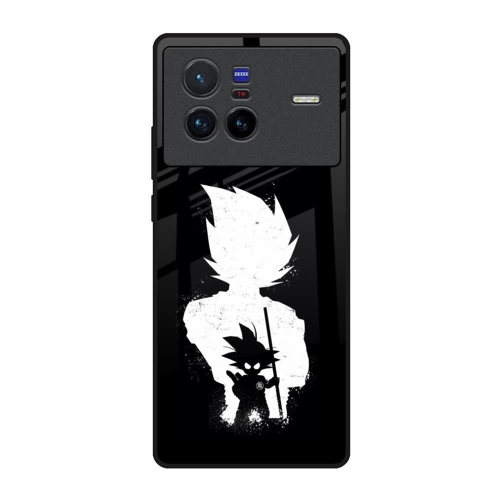 Monochrome Goku Vivo X80 5G Glass Back Cover Online