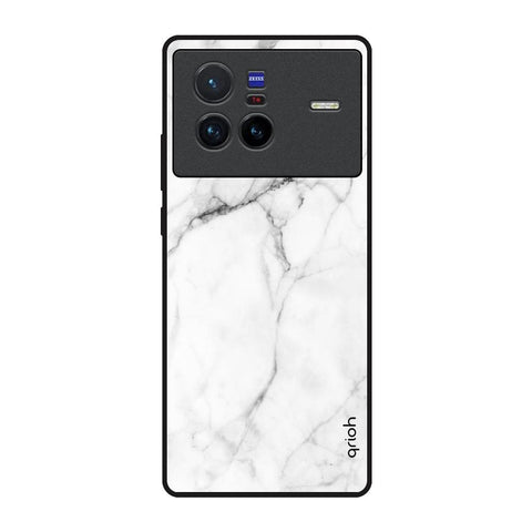 Modern White Marble Vivo X80 5G Glass Back Cover Online