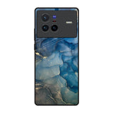 Blue Cool Marble Vivo X80 5G Glass Back Cover Online